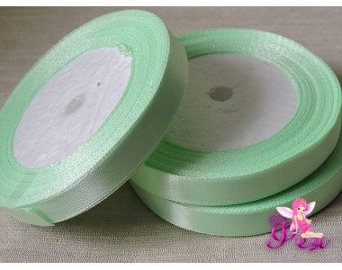 Атласная лента 12 мм, цв. светлая-мята - 1 м