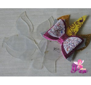 Набор шаблонов " Бантик - Единорог" в комплекте 6 детали