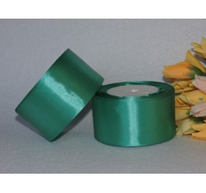 Однотонная атласная лента 50 мм, цв. бирюзовый