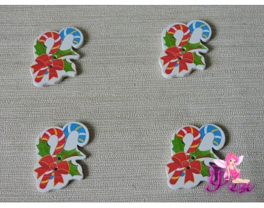 Фигурка из фанеры 36*28 мм "Новогодний леденец" (1 шт)