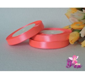 Однотонная атласная лента 12мм, цв. насыщенно-розовый