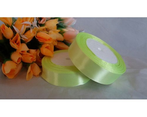 Лента атласная 25 мм, цв. салатовый № 51