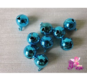 Бубенцы 12 мм, бирюзовый 1 шт