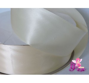 Лента атласная  однотонная 50 мм элитная, цв. шампань №028