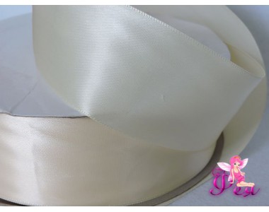 Лента атласная  однотонная 50 мм элитная, цв. шампань №028