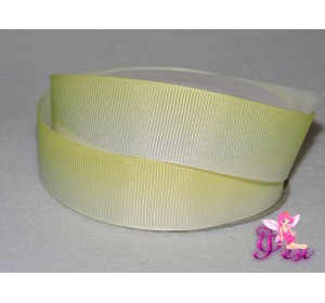 Репсовая лента 25 мм с переходами, желтый