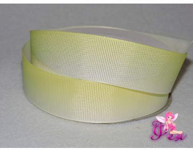 Репсовая лента 25 мм с переходами, желтый
