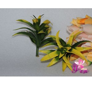 Ветка декоративная » Цветущий кактус» 15см, цв. желтый