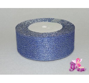 Лента парча 40 мм, синий