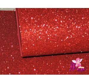 Фоамиран глиттерный 2мм (20*30см), цв. красный -1 лист