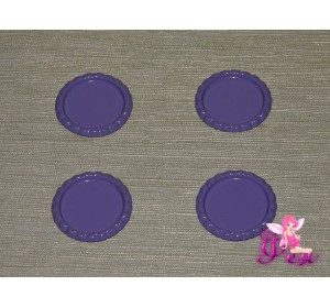 Крышечка для кабошона металл (25мм),цв. фиолетовый - 1 шт.