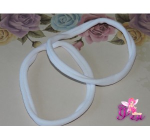 Резинка-повязка "One size",  диаметр 12см, окружность 33 см. цв. белый -1 шт.