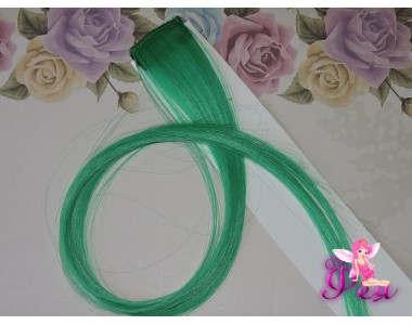 Цветная прядь, 50 см, цв. зеленый - 1 шт.