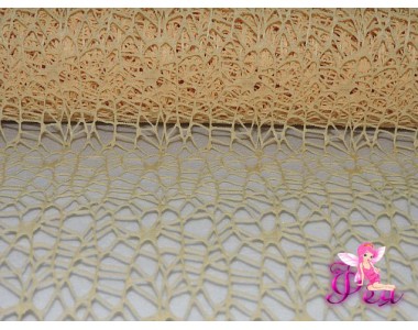 Искусственный сизаль паутинка, бежевого цвета (отрез 50см*50 см)