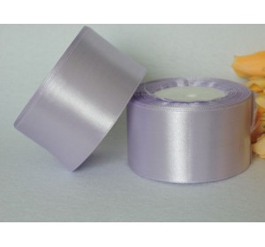 Однотонная атласная лента 50мм, бледно-сиреневого цвета