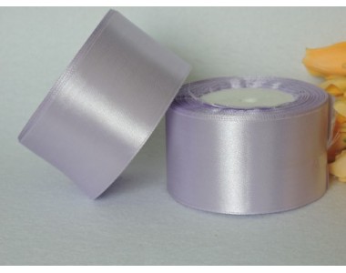 Однотонная атласная лента 50мм, бледно-сиреневого цвета