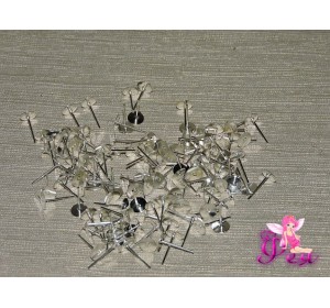 Пусет металл 0,6*1,2 мм  цв. серебро (пара 2 шт)