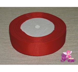 Репсовая лента 25 мм, светло-красного цвета
