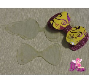 Набор шаблонов "Бантик  с закругленным хвостиком  "В комплекте 4 детали