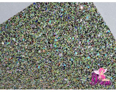 Лист козжам "Пайетки" № 1 232-12 Кожзам декоративный