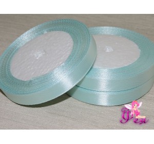 Атласная лента 12 мм, цв. небесно-голубой - 1 м