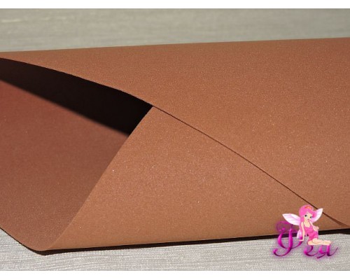 Фоамиран китайский 1 мм, коричневого цвета