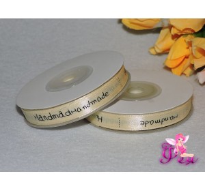 Лента атласная "Hand made" 9мм 