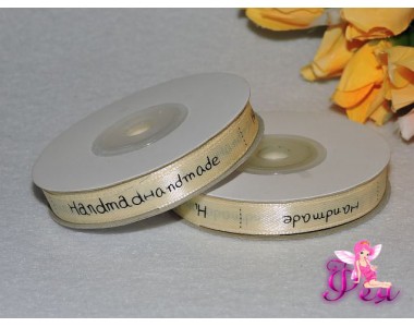 Лента атласная "Hand made" 9мм