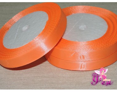 Атласная лента 12 мм, цв. светло-оранжевый - 1 м