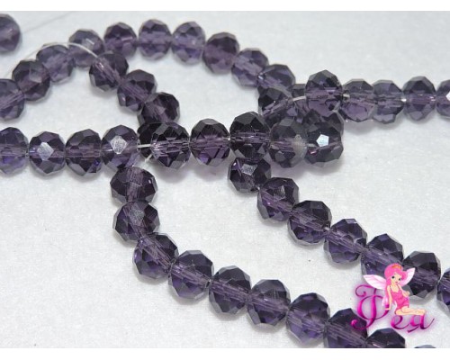 Бусины стеклянные Rondelle,имитация Сваровски, 10 мм, цвет №44