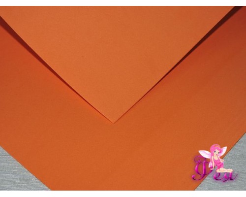 Фоамиран китайский 1 мм, оранжевого цвета