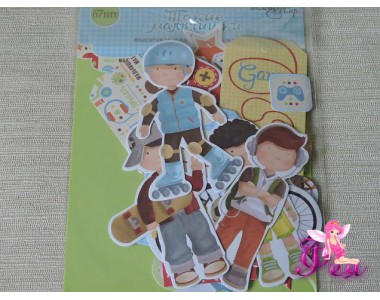 Набор высечек для скрапбукинга  Такие Мальчишки, 67 шт.