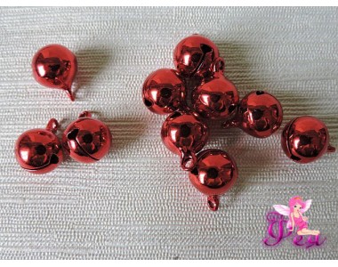 Бубенцы 12 мм, красный 1 шт