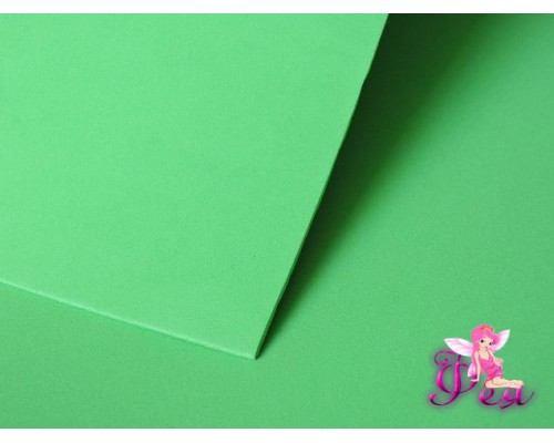 Фоамиран  толщина 2мм, цв.  светло-зеленый  № 24