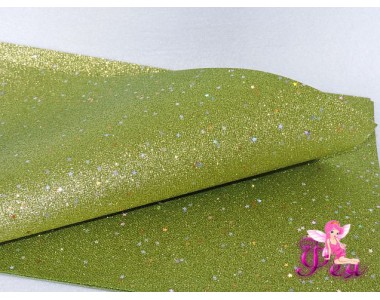 Лист кожзама "Глиттер-звездочки" № 12 232-5 Кожзам декоративный