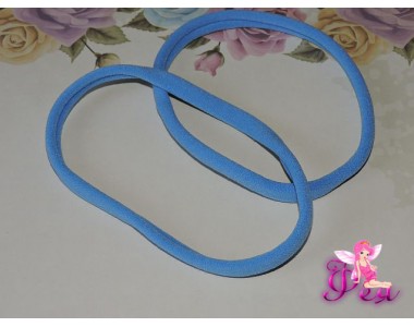 Резинка-повязка "One size", диаметр 10,5см, окружность 33 см. цв. голубой  -1 шт.