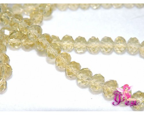 Бусины стеклянные Rondelle,имитация Сваровски, 8 мм, цвет №342