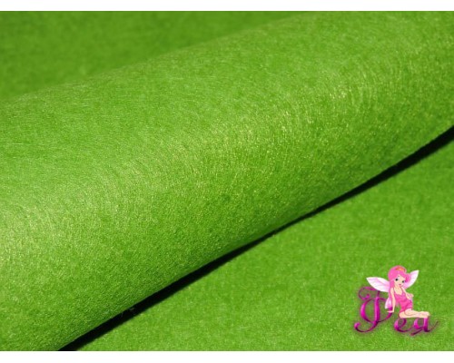 Фетр мягкий 20*30 см толщина 1 мм, цв. салатовый № 011 - 1 лист