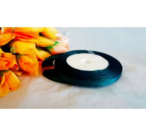 Репсовая однотонная 6мм*18м,цв.темно-зеленого