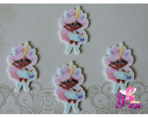 Кабошон-вырубка "Хэрдораблс " 45*26 мм единорог -1 шт