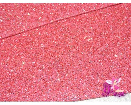 Фоамиран глиттерный, 2 мм перламутровый , цв. красный