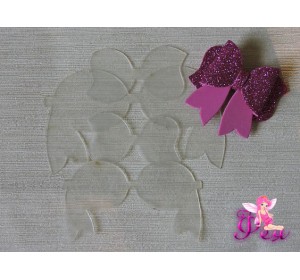 Набор шаблонов "Бантик №2" в комплекте 4 детали