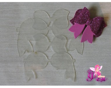 Набор шаблонов "Бантик №2" в комплекте 4 детали
