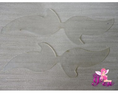 Набор шаблонов "Асимметричный бант" в комплекте 2 детали