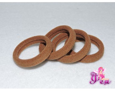Резинки для волос 3 см, светло-коричневый