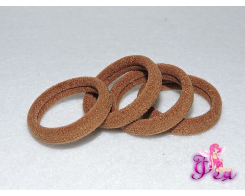 Резинки для волос 3 см, светло-коричневый
