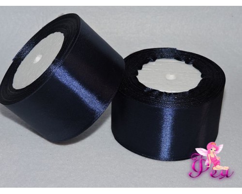 Атласная лента 50 мм, темно-синий № 038