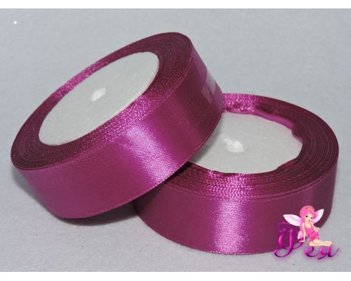 Атласная однотонная лента 25 мм, темно-сиреневый № 29