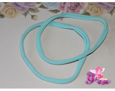 Резинка-повязка "One size",  диаметр 10,5см, окружность 33 см. цв. светло-бирюзовый -1 шт.