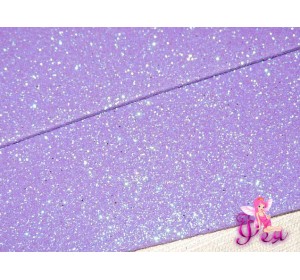 Фоамиран глиттерный, 2 мм перламутровый , цв. фиолетовый - 1 лист.